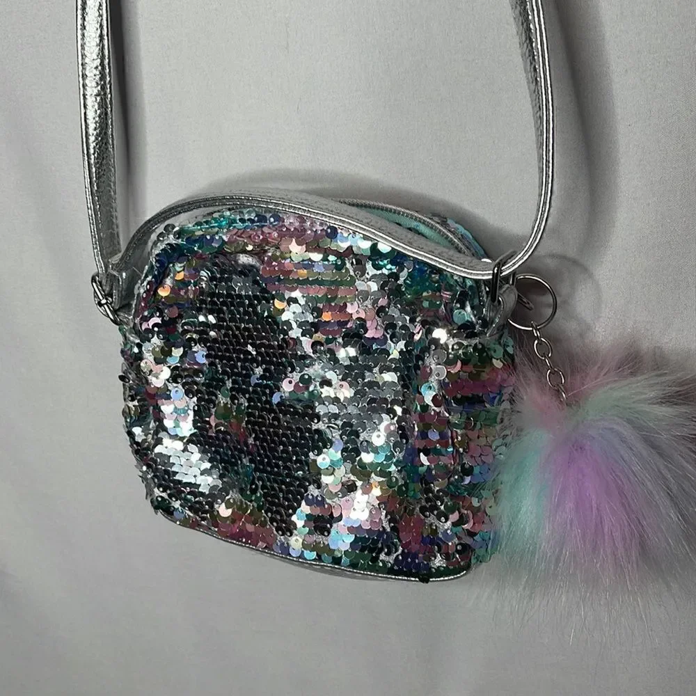 Justice Sequins Letter S Small Bag.